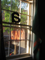 Upstairs gallery space -view of Ear sign